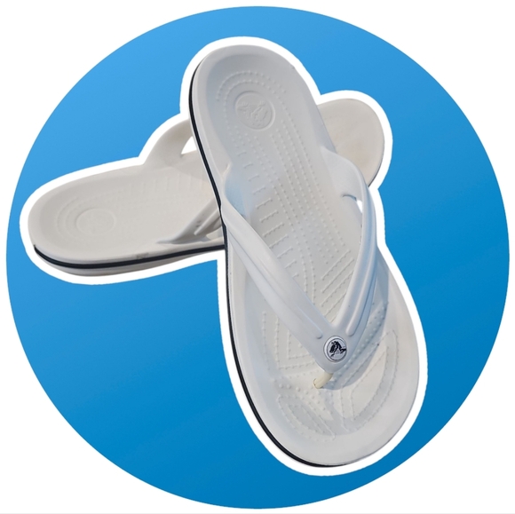 🔵 2 for $40 🔵 CROCS CROCBAND FLIP FLOPS - Picture 1 of 6